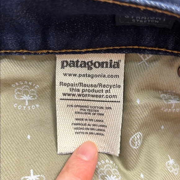 Patagonia Men's Performance Straight Fit Jeans Organic Cotton Size 38 - Picture 10 of 11